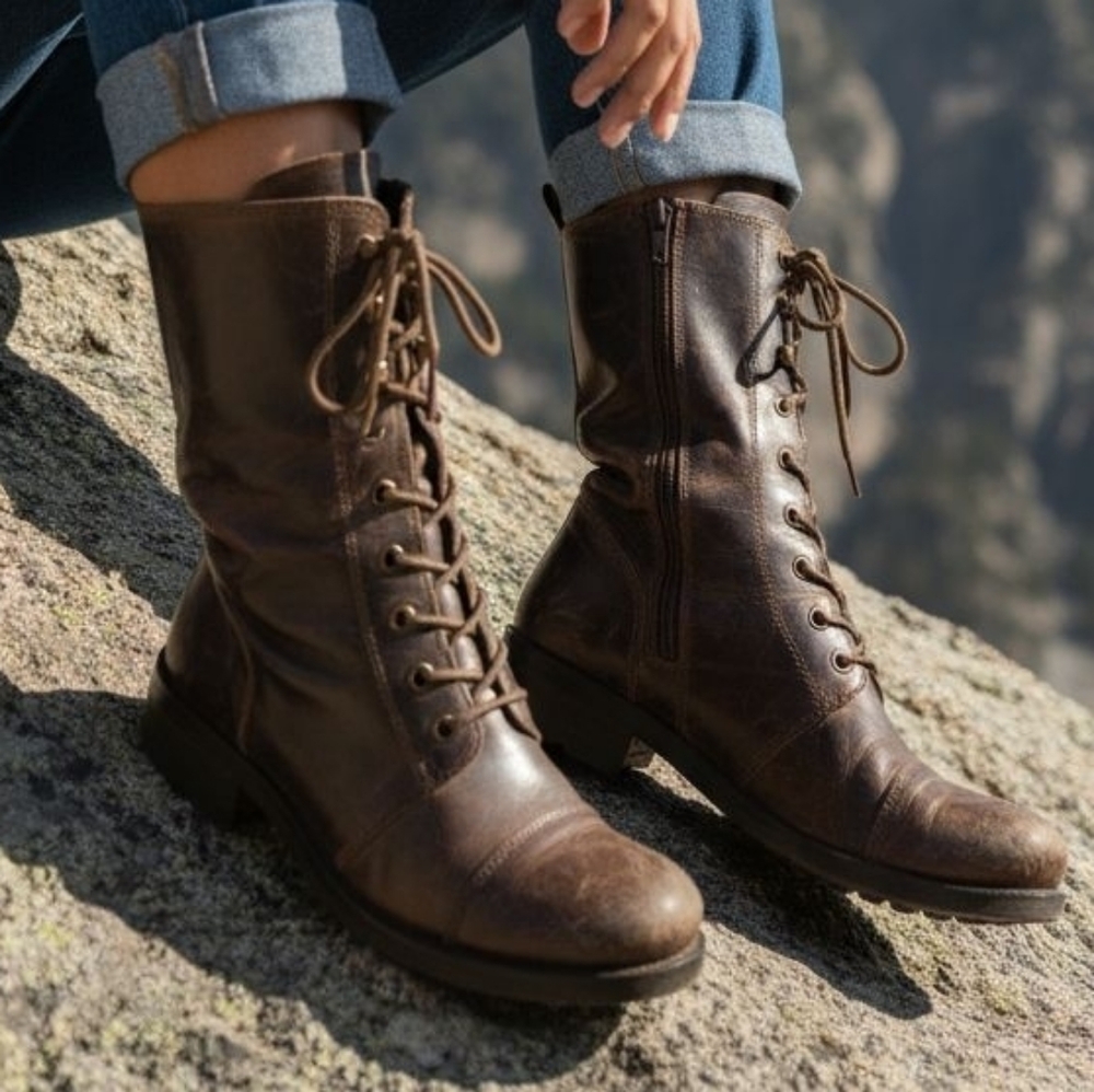 ⚡Vintage Steve Madden P- RAWKER Leather Boots⚡ - Picture 1 of 16